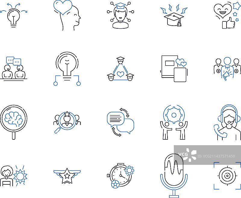 启动引导线图标合集图片素材