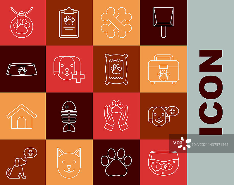 带鱼的水族箱和兽医诊所图片素材