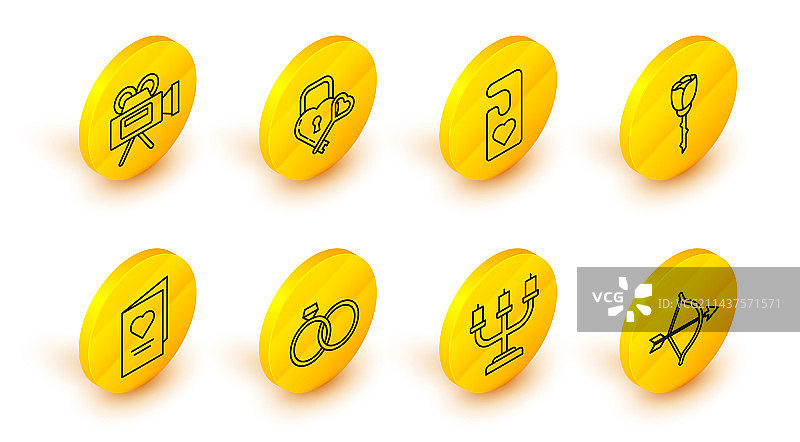 弓箭、烛台、结婚戒指素材合集图片素材