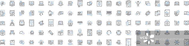 沟通Nerk线条图标系列图片素材
