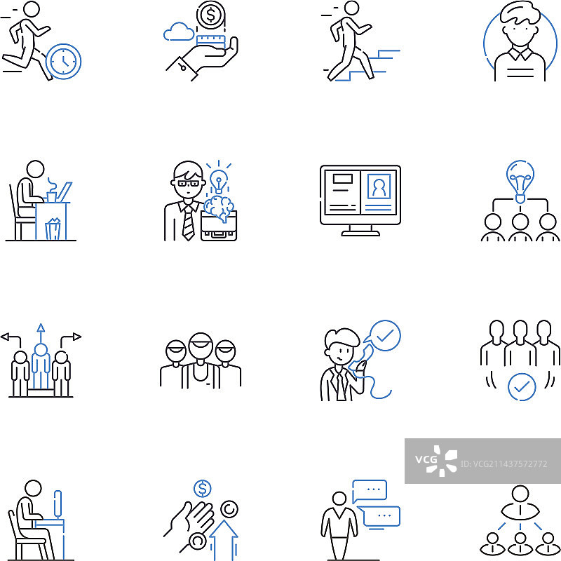 精神扩展线性图标合集图片素材