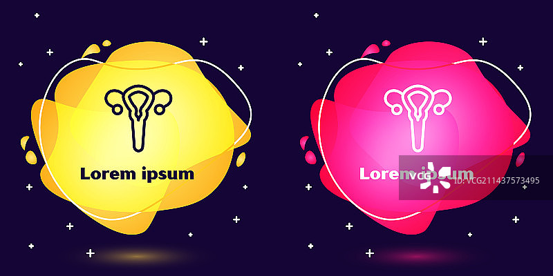 女性生殖系统图标合集图片素材