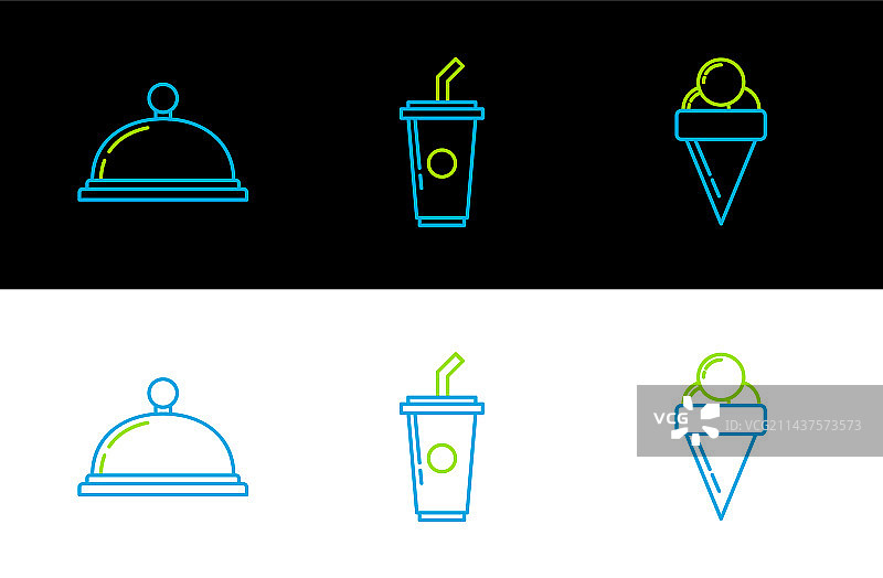 覆盖的华夫饼冰淇淋图片素材