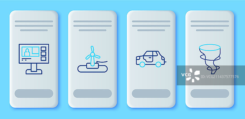 风力涡轮机汽车电视报告图案图片素材