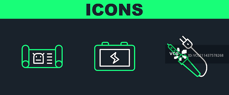 烙铁焊接机器人蓝图图片素材