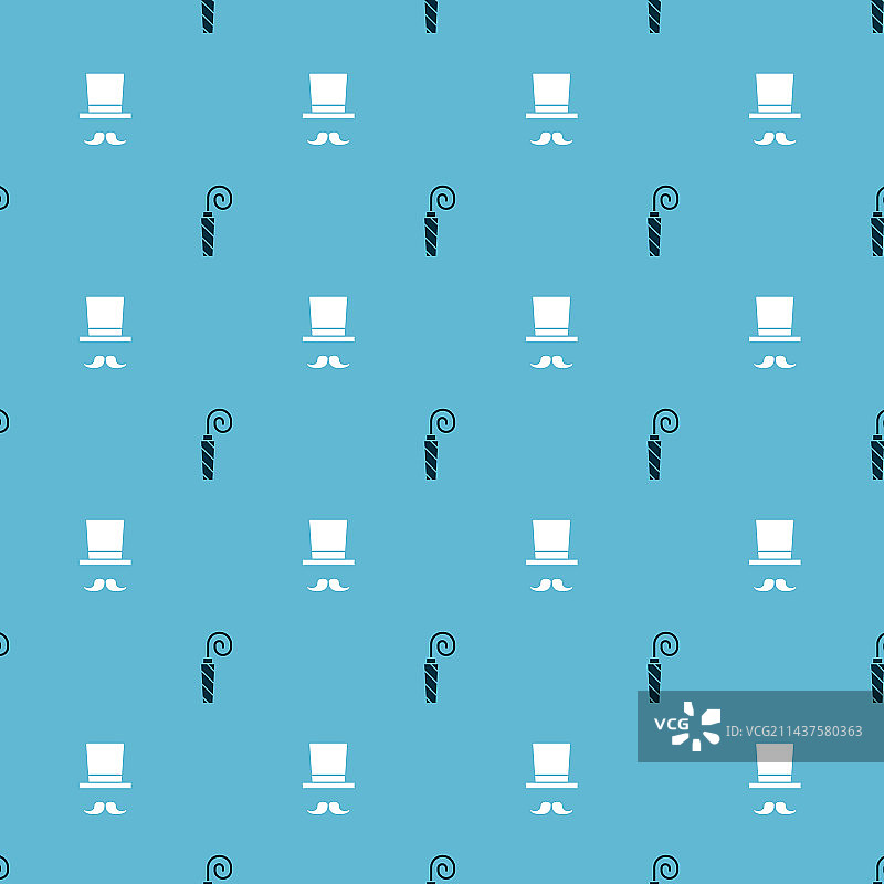 生日派对喇叭和魔术师无缝图案图片素材