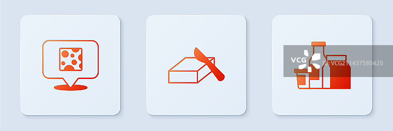 黄油碟中的黄油、奶酪和牛奶图片素材