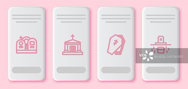 线条坟墓墓碑地穴棺材图片素材