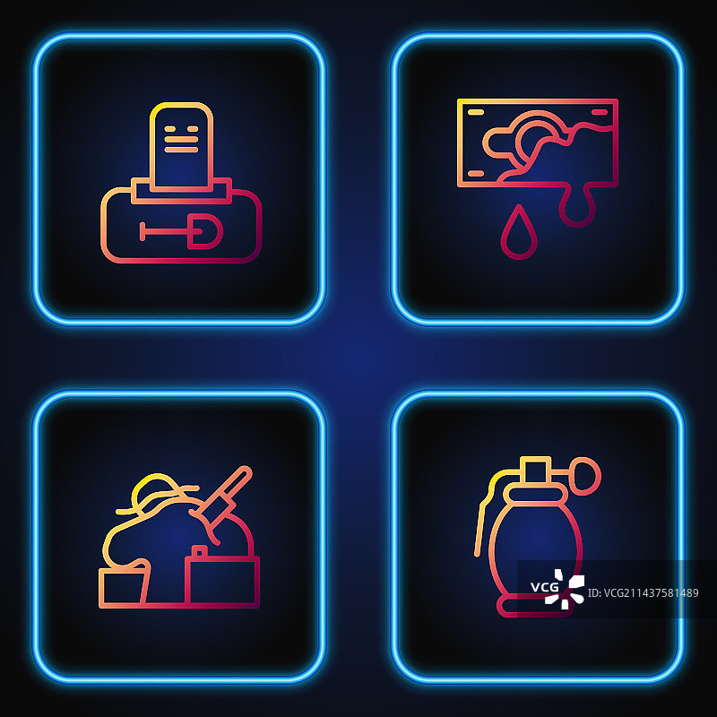 手榴弹、谋杀和坟墓图片素材