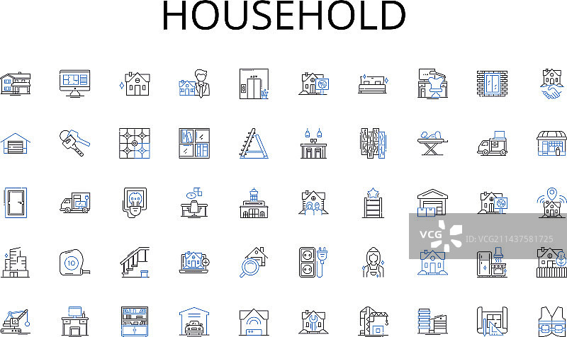 家用线图标收集网络平台图片素材