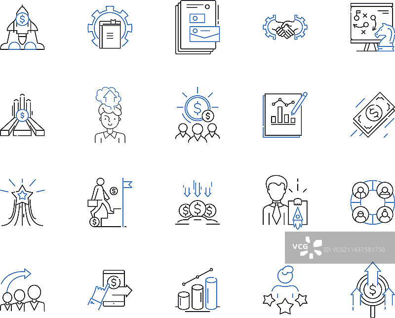 电力线图标合集：力量与支配图片素材