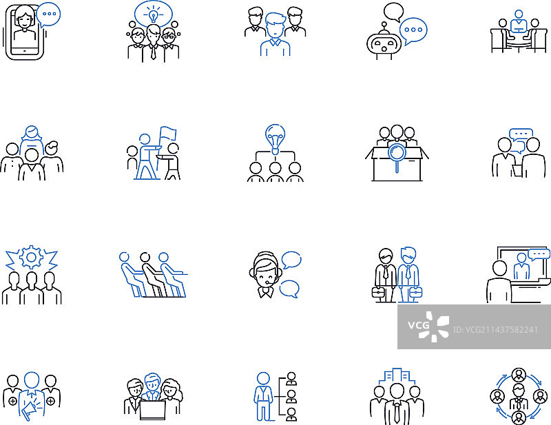 建造流水线图标集图片素材