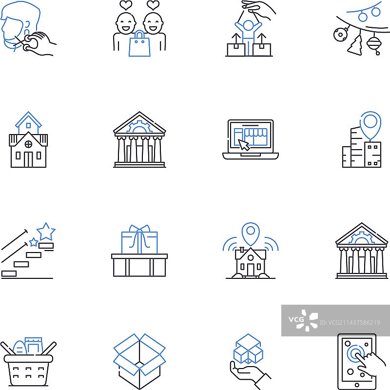 共享单车系列图标图片素材