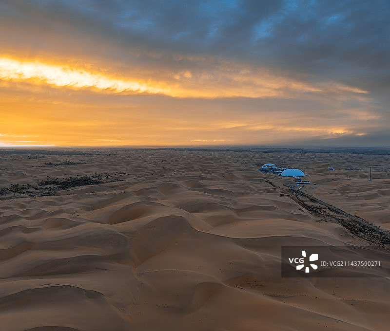 响沙湾沙漠莲花酒店图片素材