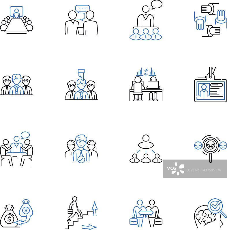 商业车身线条图标集合图片素材