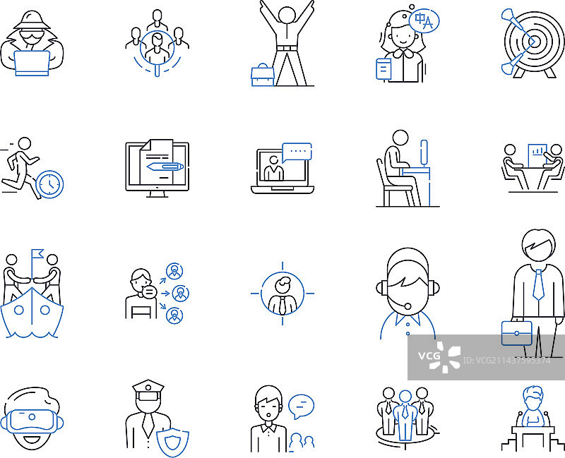 定位与导航线性图标合集图片素材