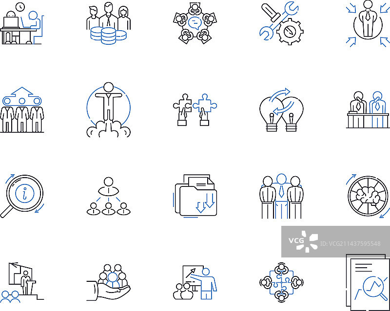 统一方法线性图标合集图片素材