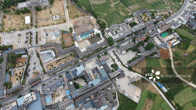 航拍石鼓镇图片素材