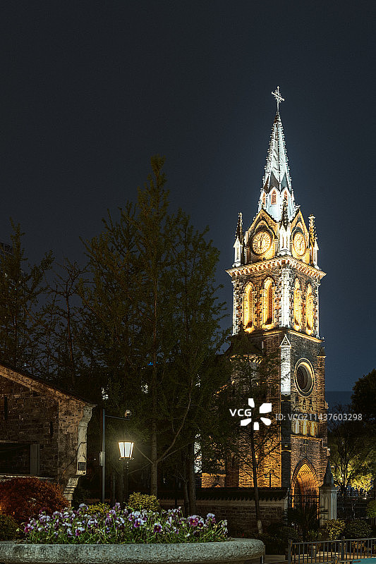 宁波老外滩夜景图片素材
