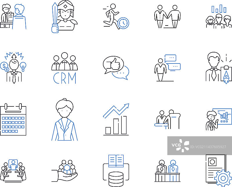 可持续的自包装线性图标合集图片素材