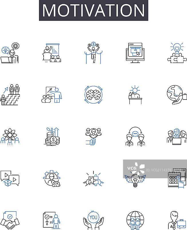 激励线条图标合集优惠图片素材