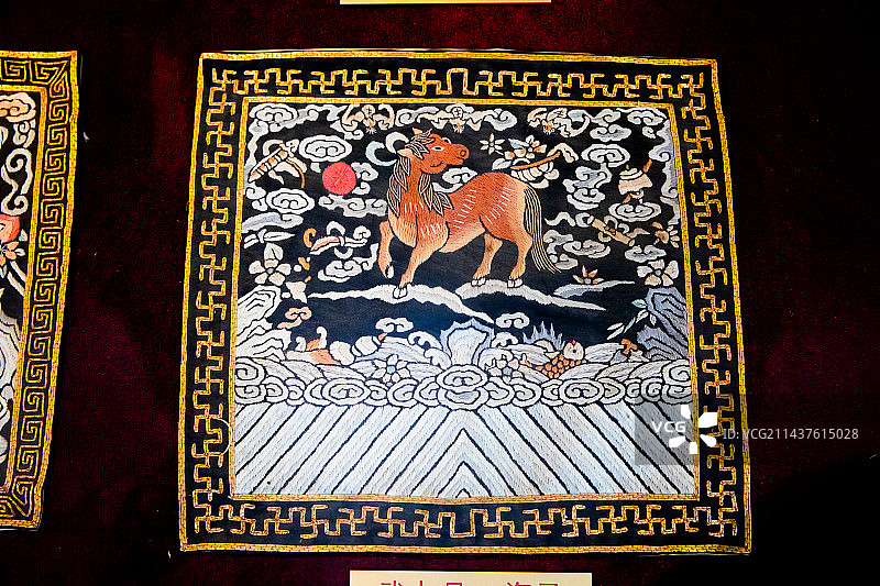 河北省保定市直隶总督署武九品补子海马外委把总额外外委图片素材