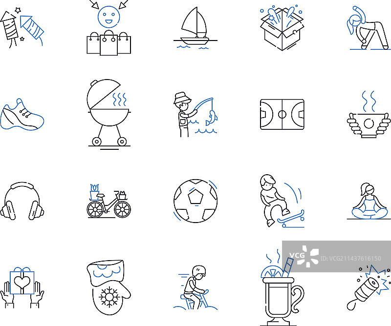 有趣的游戏时间线性图标图片素材