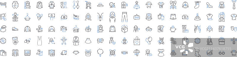 化妆品类美容商业线性图标图片素材