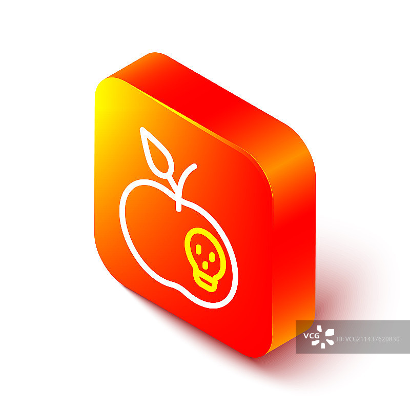 2.5D毒苹果图标图片素材