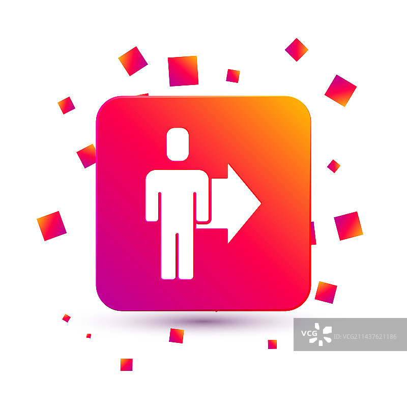 高管团队领导者的白色图标图片素材