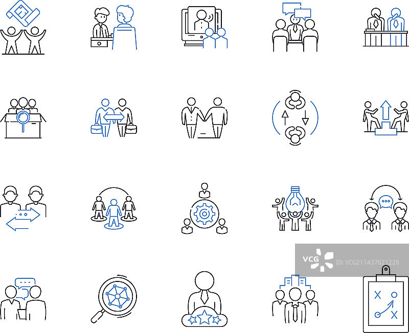 创意创新线性图标合集图片素材