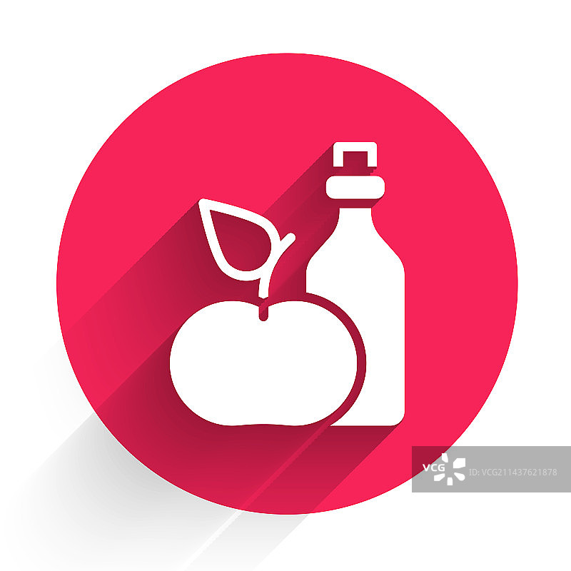 瓶装白色苹果醋图标图片素材