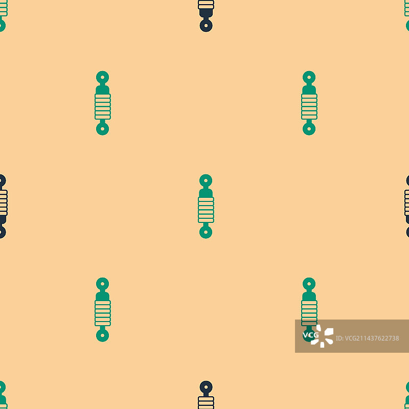 绿色黑色减震器图标图片素材