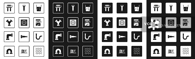 玻璃杯、水、窨井盖图片素材