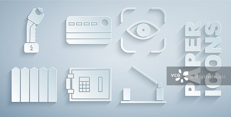 眼部扫描、花园围栏与木制停车图片素材