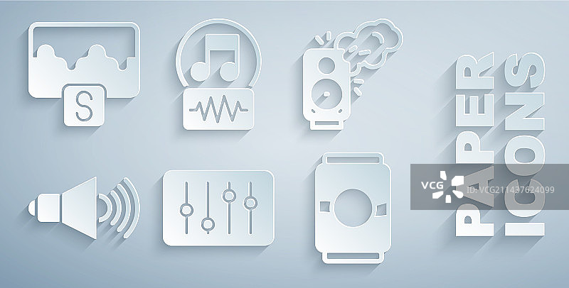 立体声扬声器混音器控制器图片素材