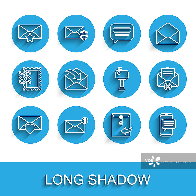 带情人节爱心星星聊天的信封banner图片素材