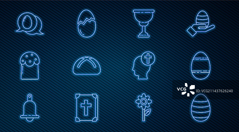 复活节彩蛋基督教圣杯蛋糕合集图片素材