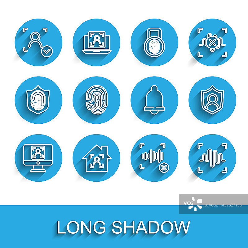 人脸识别与智能家居组合图片素材