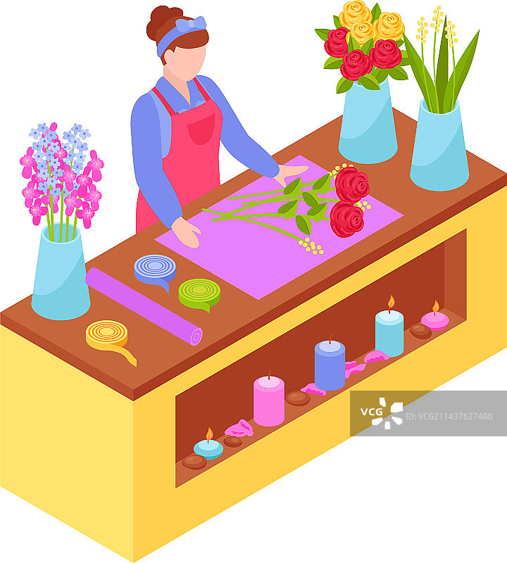 2.5D花店图片素材