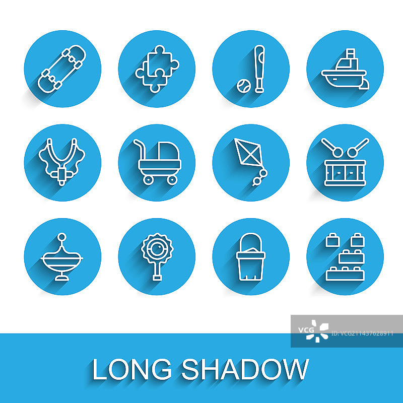 玩具拨浪鼓婴儿滑板合集图片素材