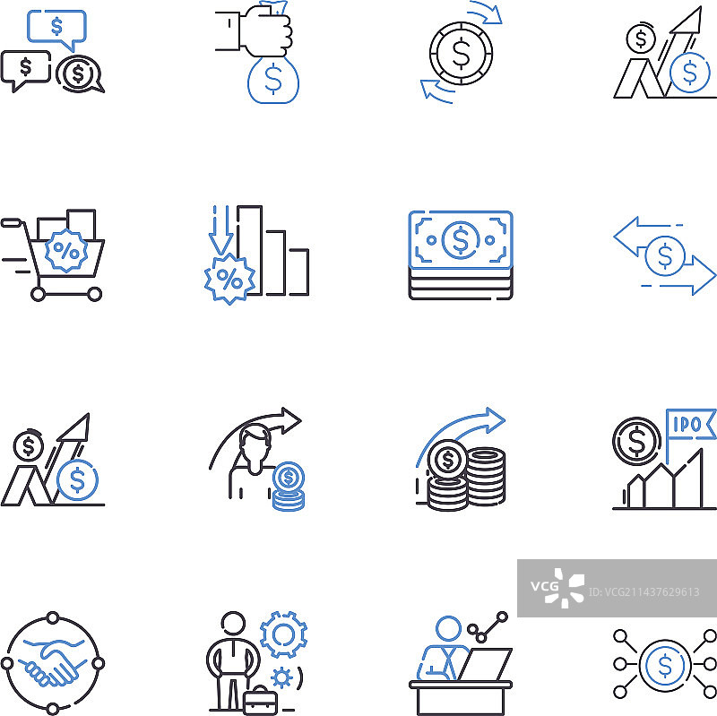 获取资源线条图标合集图片素材