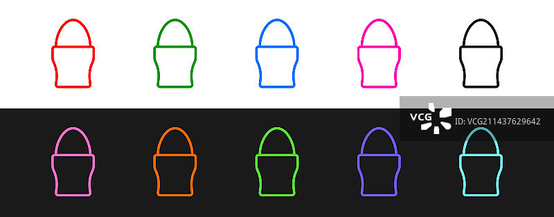 线条图案：带底座的鸡蛋图片素材