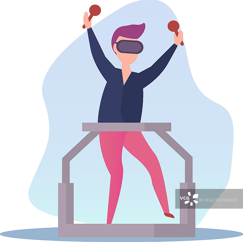 扁平风格增强现实图片素材