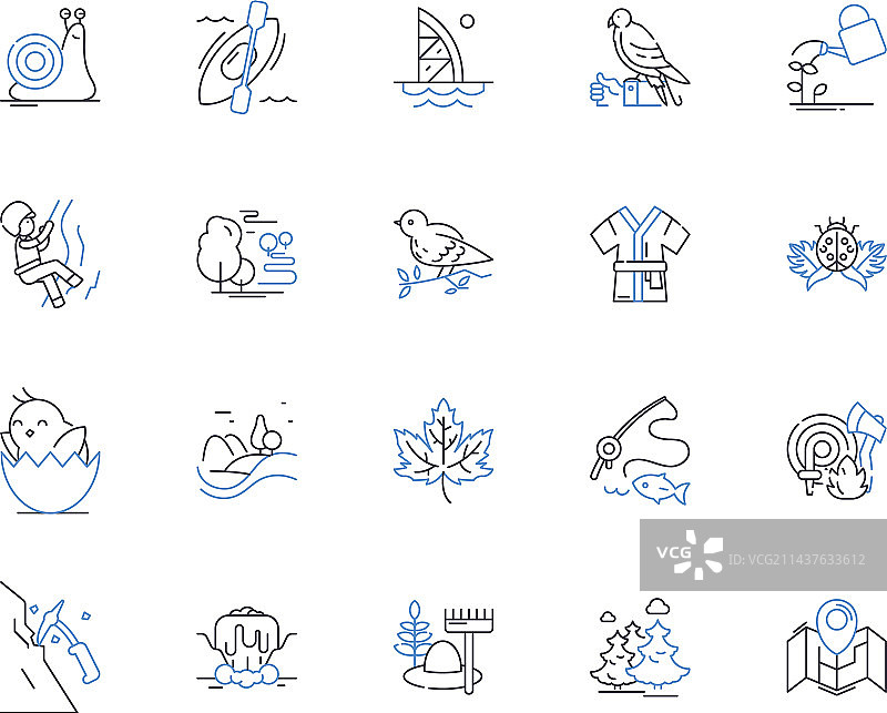 历史名城旅游线路图标合集图片素材