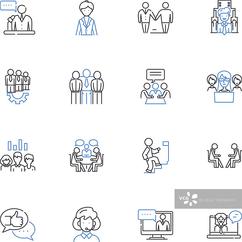 人类进步进化线条图标图片素材