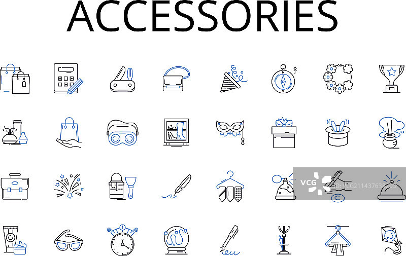 饰品线性图标系列图片素材