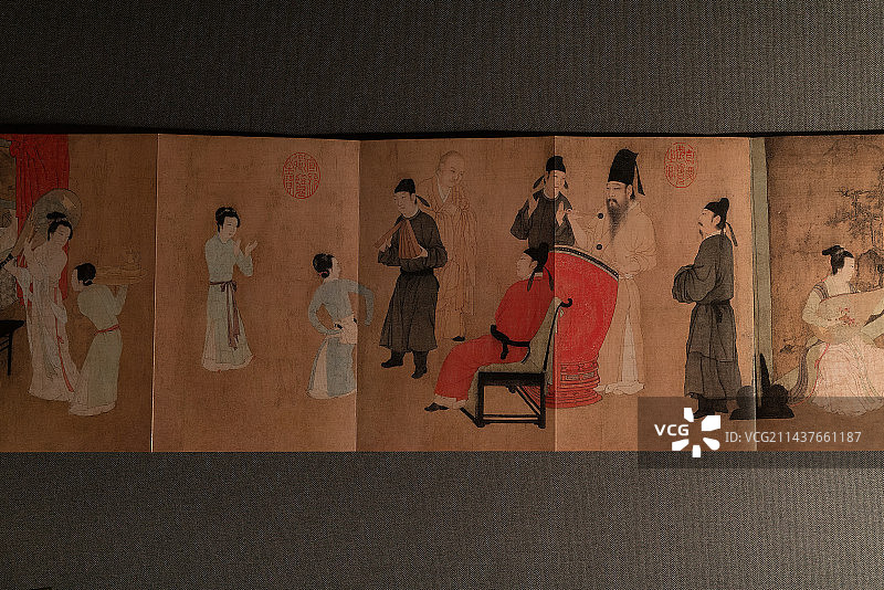 画册，韩熙载夜宴图图片素材