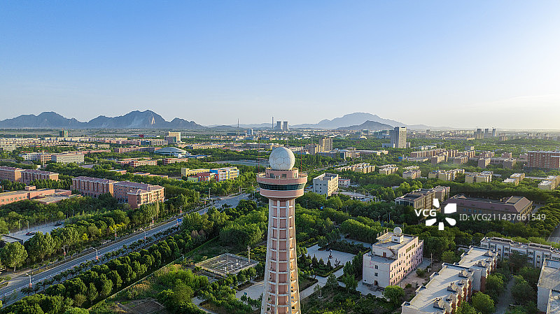 新疆图木舒克市城市风光航拍图片素材