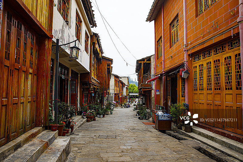 古集镇、古村落、古建筑，中国历史文化名镇，贵州安顺旧州古镇，休闲文化图片素材